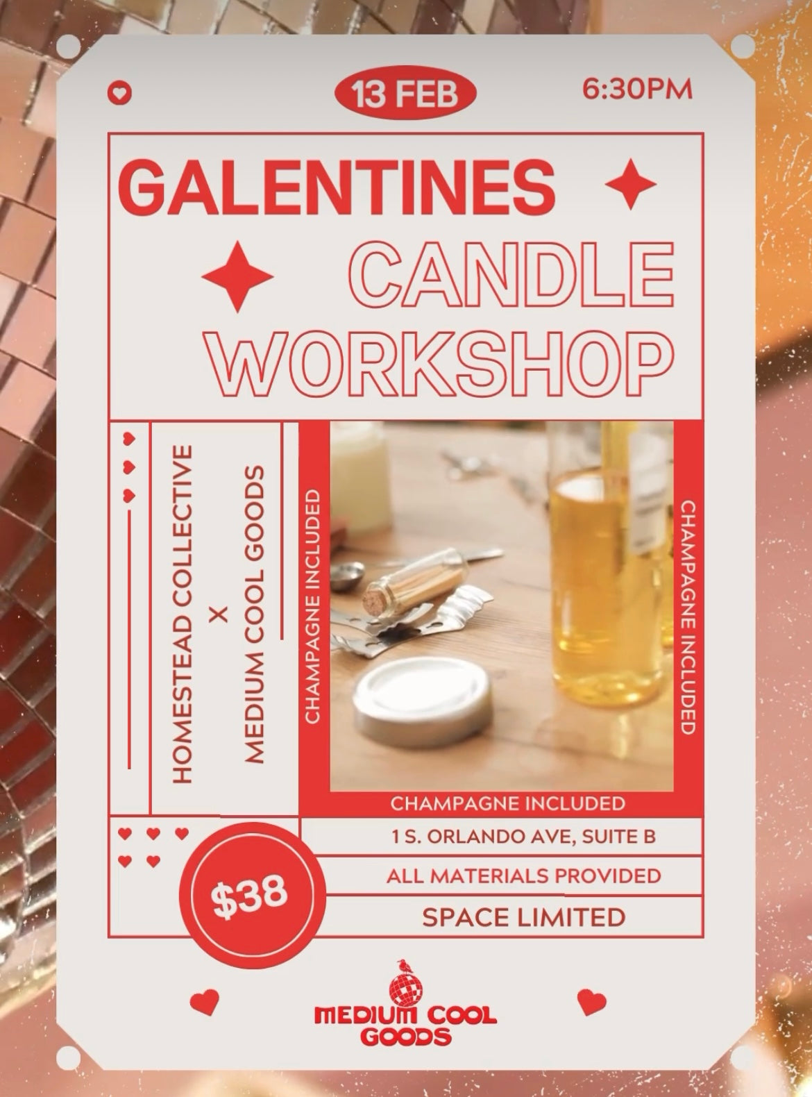 Galentines Lotion Candle Workshop